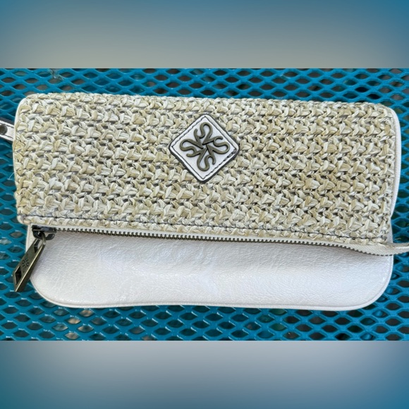 Simply Vera Vera Wang Tan and White Clutch - Picture 1 of 7